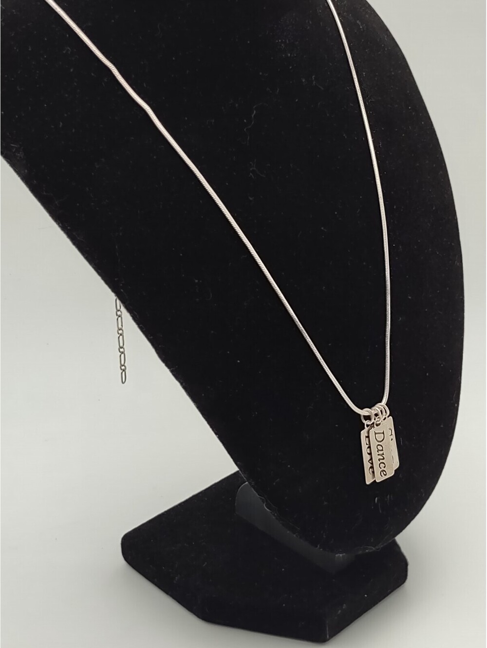 Carolyn Pollack Relios Silver Live Love Dance Sing Necklace - Picture 3 of 7